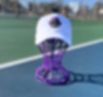 Thumbnail: White 6-Panel with Purple Logo