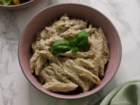 VEGANSK PASTA SVAMPE-ALFREDO