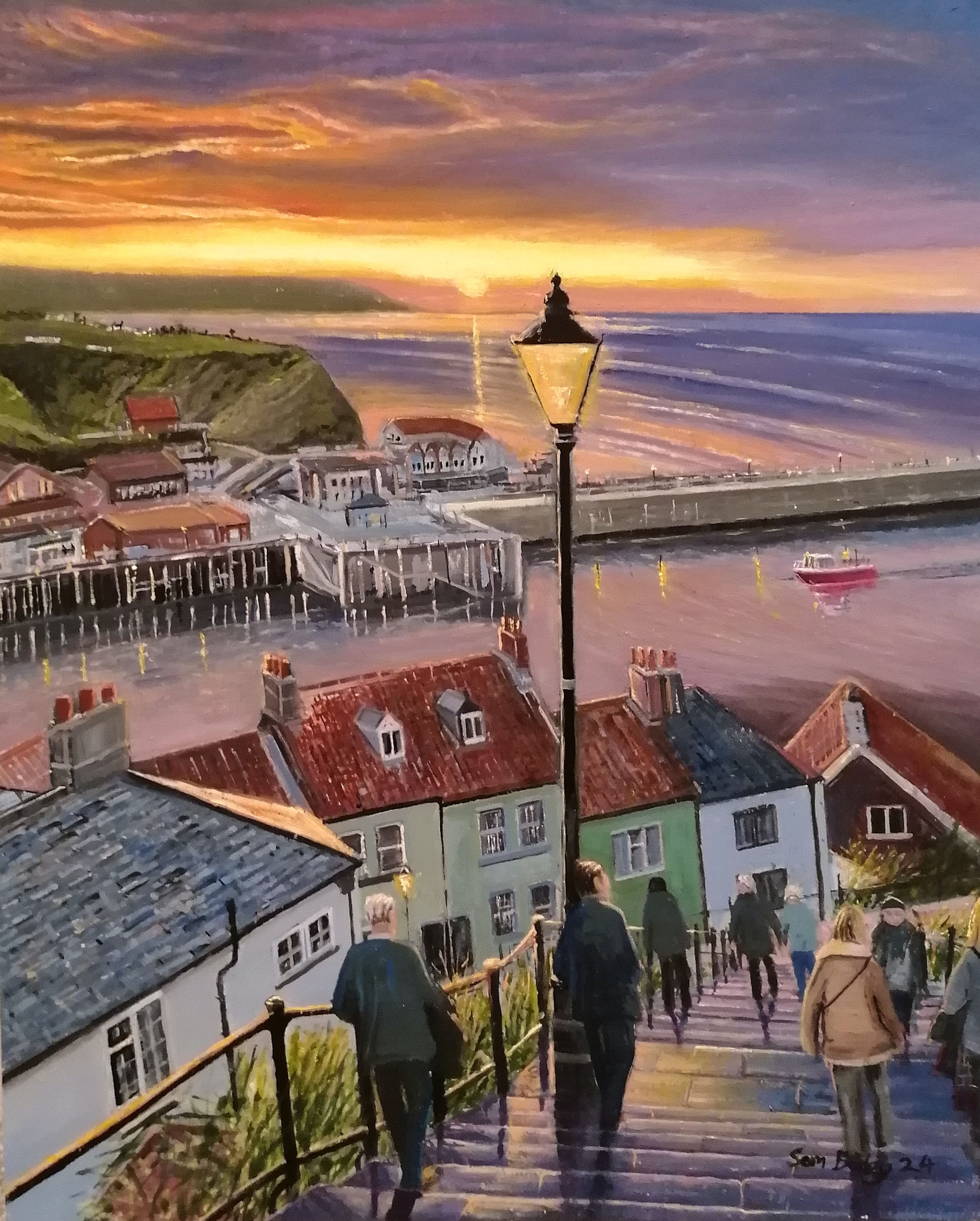 199 Steps at Sunset, Whitby 