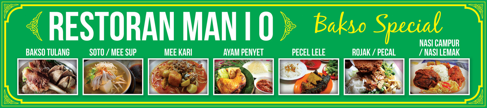 Restoran Menu Banner