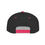 Thumbnail: Neon Pink + Black Flat Bill Snapback