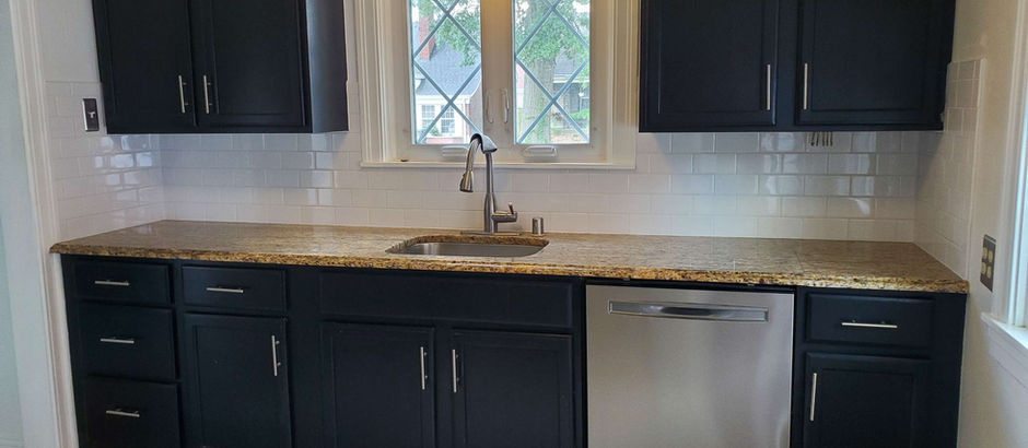 Subway tile backsplash