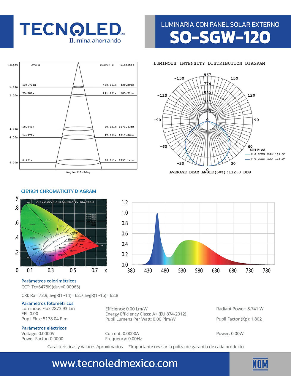 Miniatura: Luminaria solar SO-SGW-120