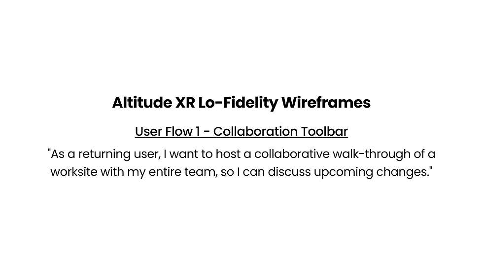 User Flow Title Screen