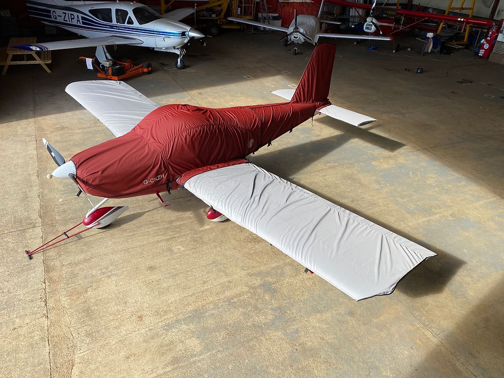 Thumbnail: Vans RV12 Wing Outdoor Covers in Stratus Pro aerial view