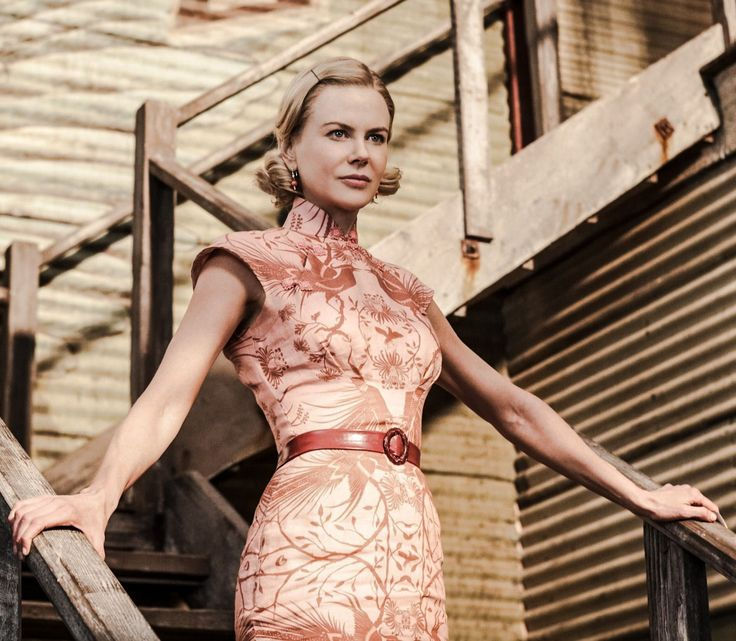Nicole Kidman wearing a Qipao for the Baz Luhrman movie "Australia" set in Darwin in the 1940's
