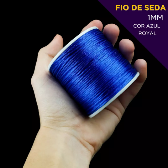 Miniatura: 104c - Fio de Seda por Metro 1mm - 1 metro