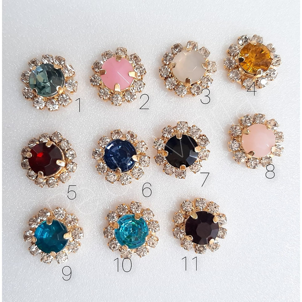 Miniatura: 361 - Piercing Strass Banhado a Ouro - par