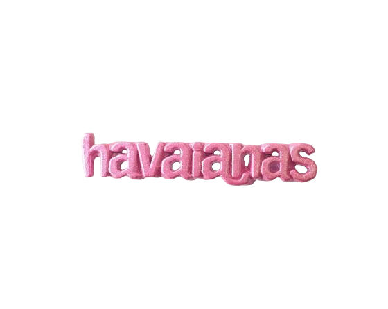 Miniatura: p052 - Plaquinha palavra havaianas - par
