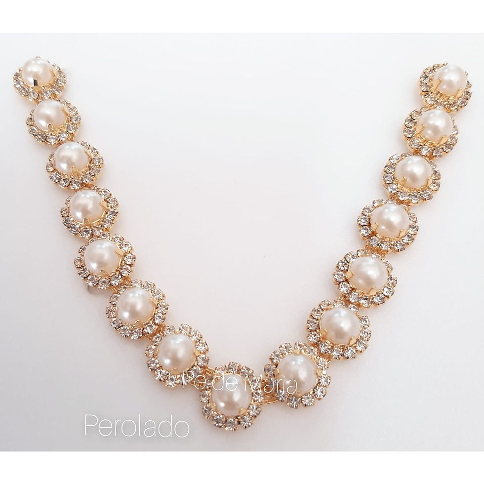 Miniatura: 702 - Cabedal banhado a ouro com strass - 6 pares  ATACADO