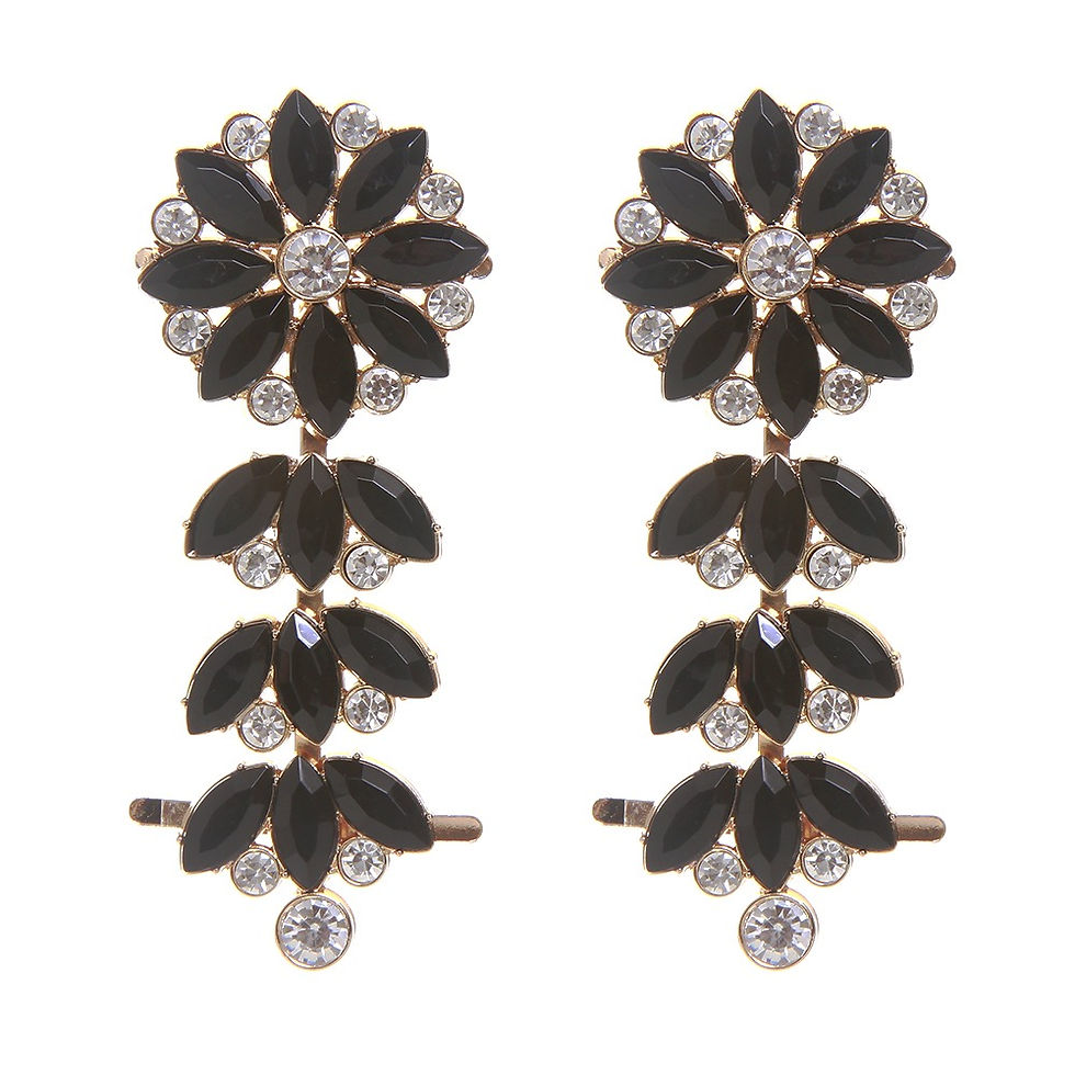 Miniatura: 041 - Cabedal Lateral de Pedraria em Flor - par