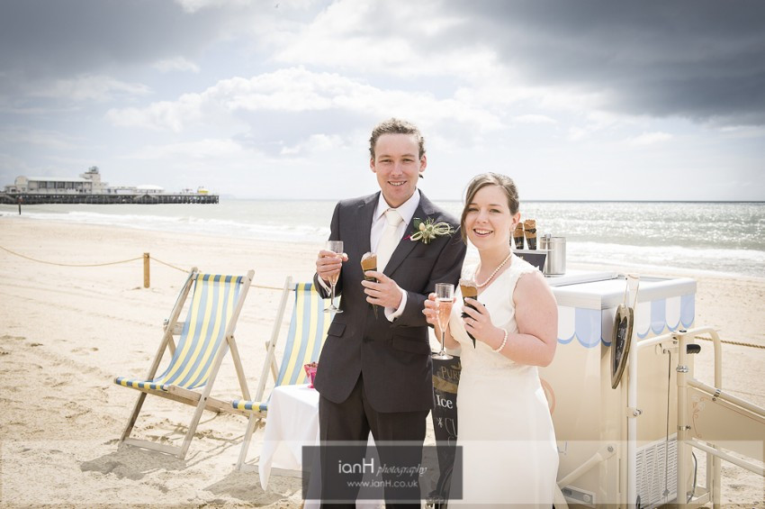 Bournemouth beach wedding anniversary Emma