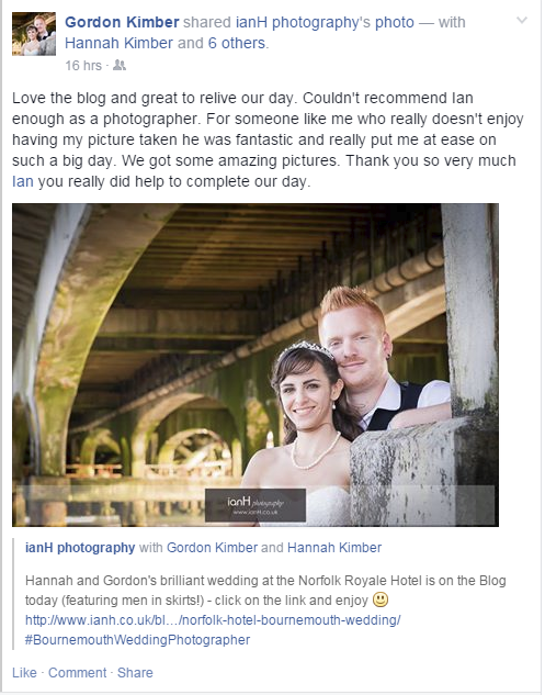 Wedding photography in Bournemouth