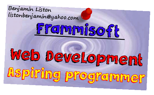 A bussiness card for the web developer