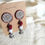 Thumbnail: Maroon Banjara Fabric Earrings
