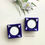 Thumbnail: Midnight Blue Pottery Tea Light Holder (Set of 2)