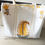 Thumbnail: Yellow Daffodil - Handblock Mughal Print Tote Bag