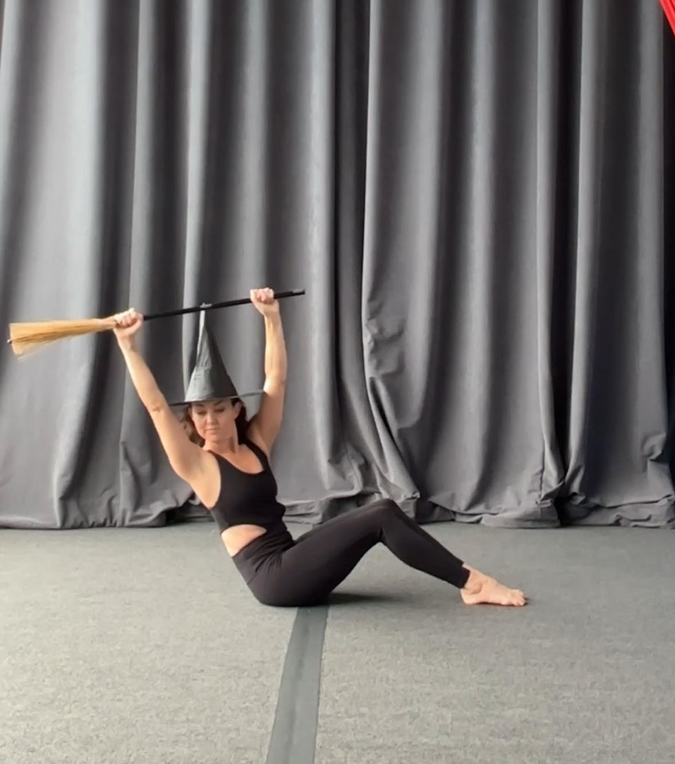 7-Minute Broomstick Core Warm-Up for Aerialists