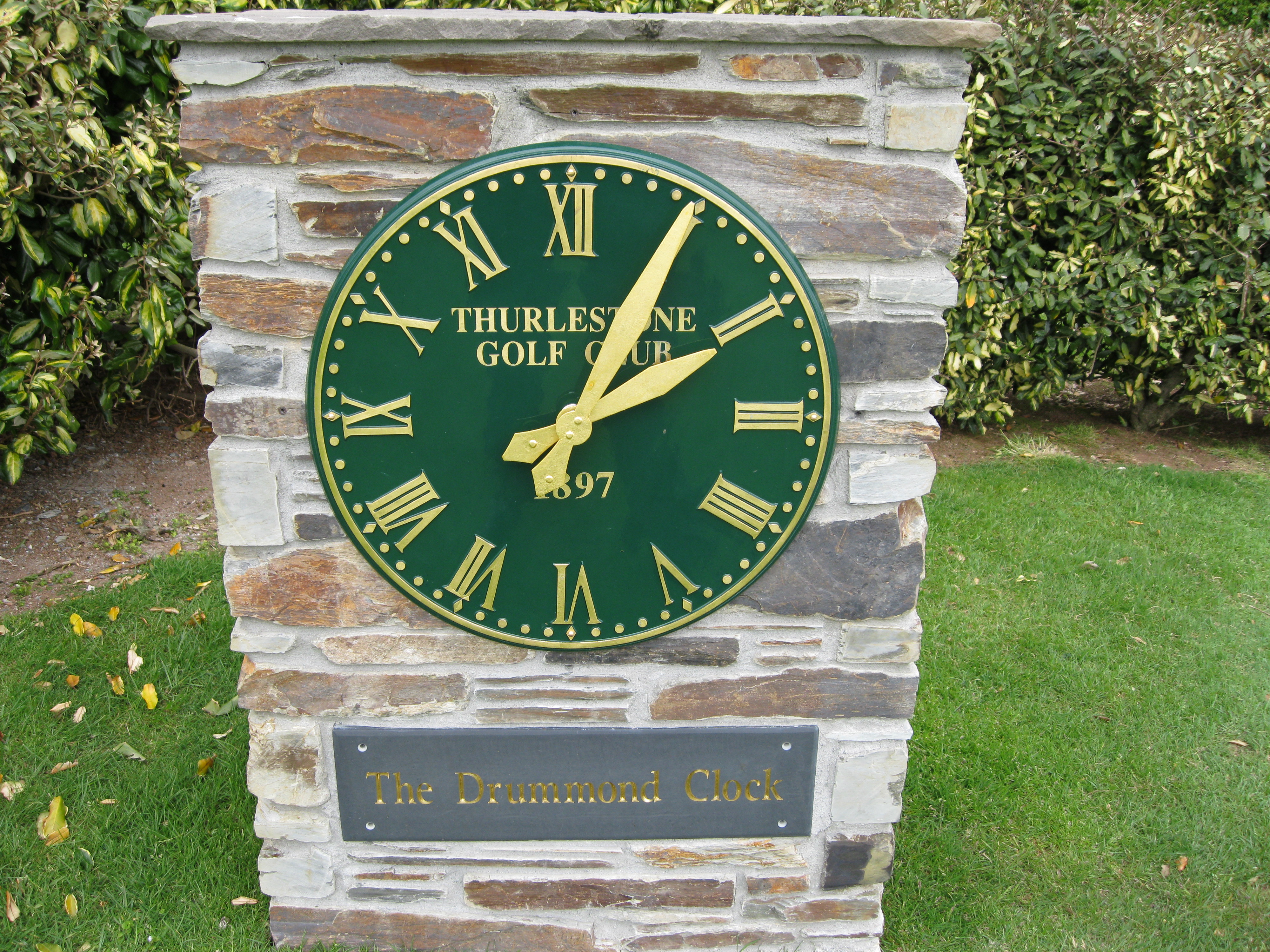 Large Outdoor Clock for Golf Club