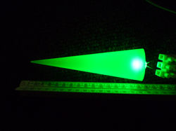 Illuminated spikes for park clock