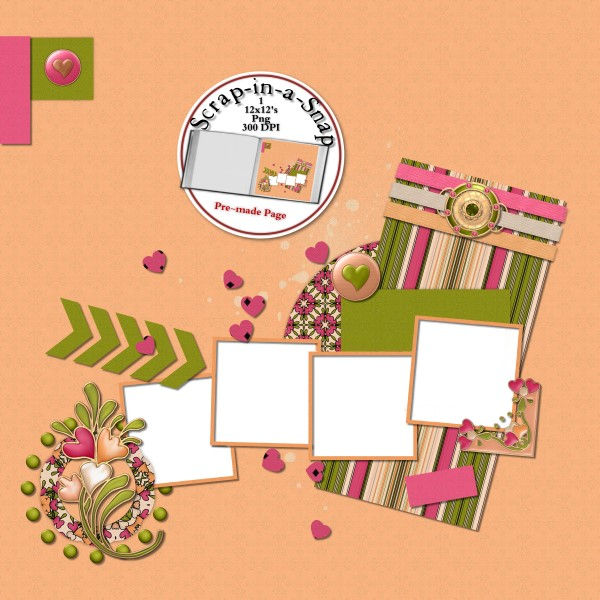 Thumbnail: Happy Hearts Scrapbooking Kit