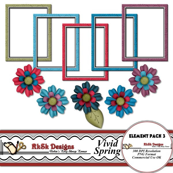 Thumbnail: Vivid Spring Scrapbooking Kit