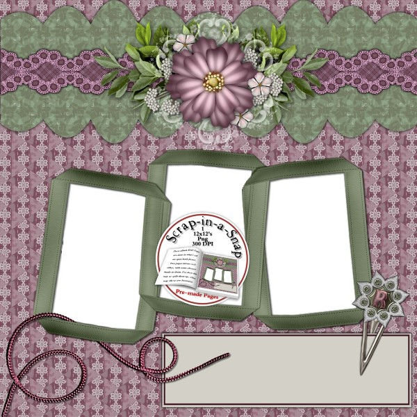 Thumbnail: Elegance SIAS Album 3 Digital Scrapbooking