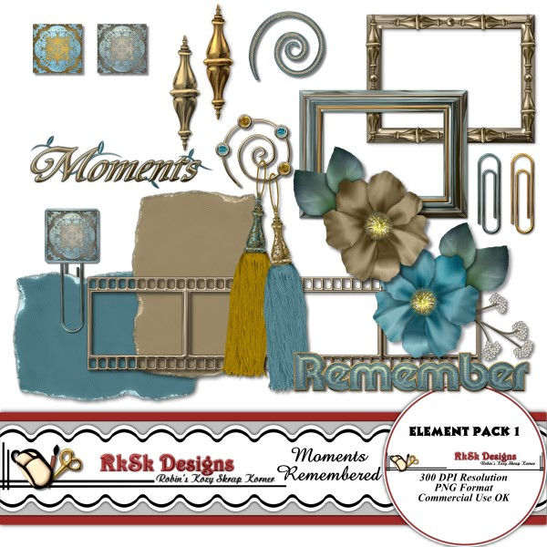 Thumbnail: Moments Remembered Scrapbooking Kit
