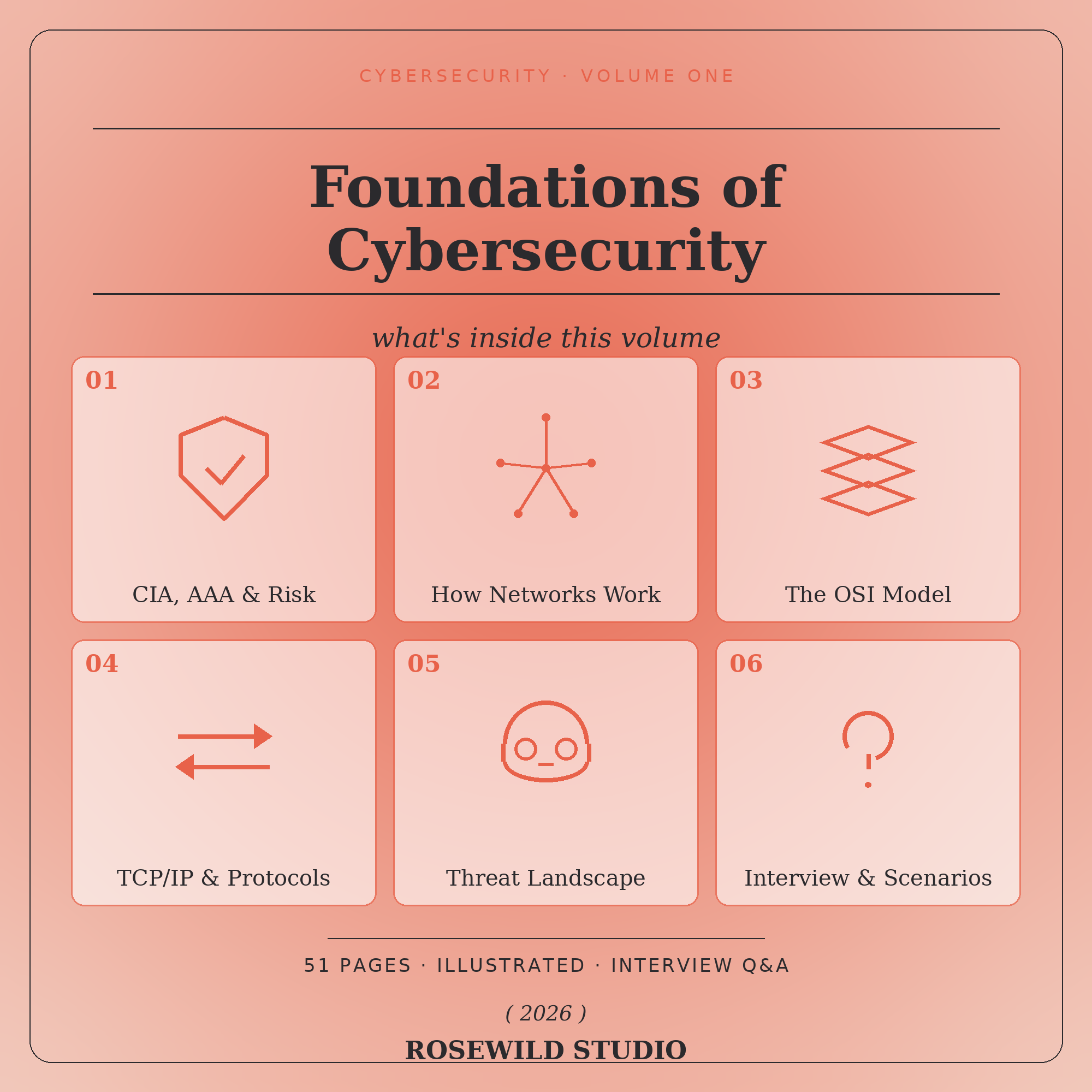 Cybersecurity Textbook Vol 1: Foundations | Illustrated PDF eBook