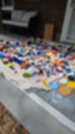 We dry all collected caps in the sun.