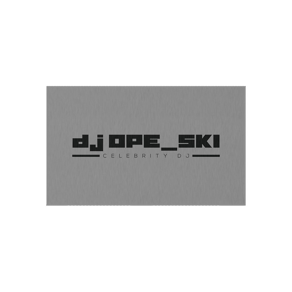 Thumbnail: Stylish Outdoor Rug with DJ OPE_SKI Design - Perfect for Events & Gatherings