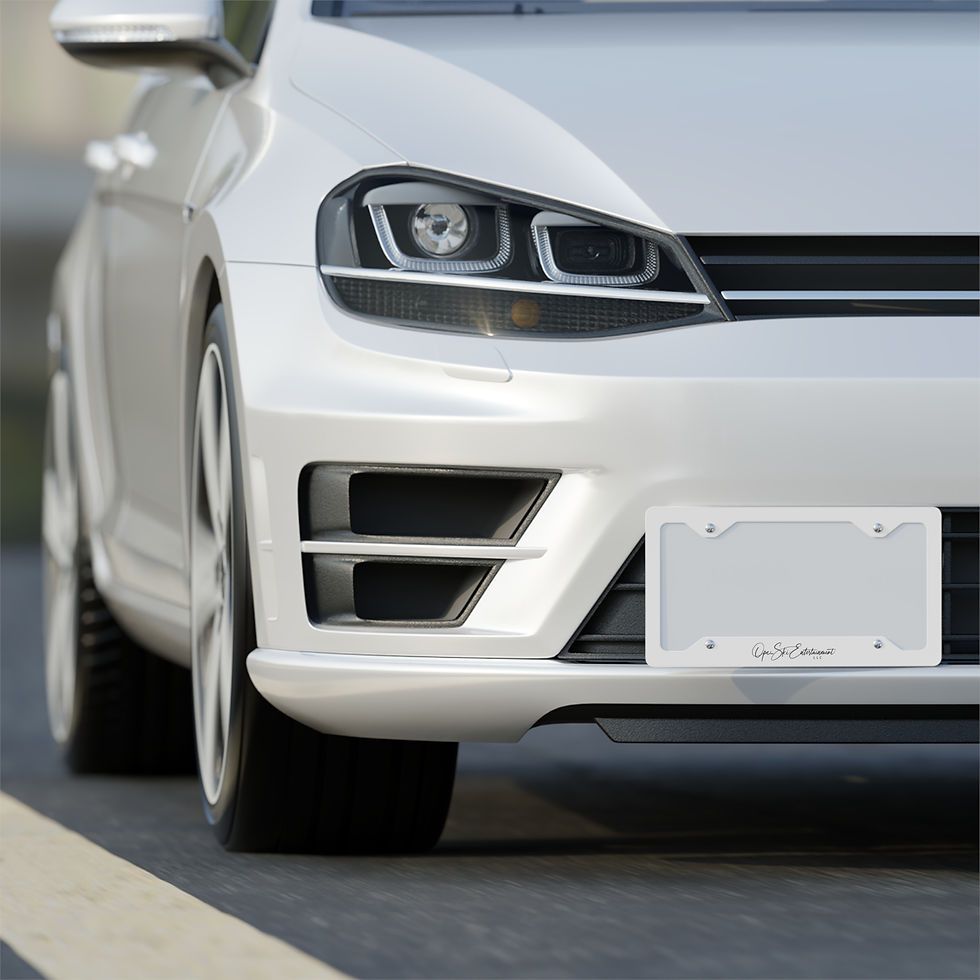 Thumbnail: Sleek Metal License Plate Frame - Customizable Car Accessory