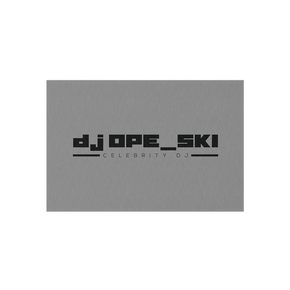 Thumbnail: Stylish Outdoor Rug with DJ OPE_SKI Design - Perfect for Events & Gatherings