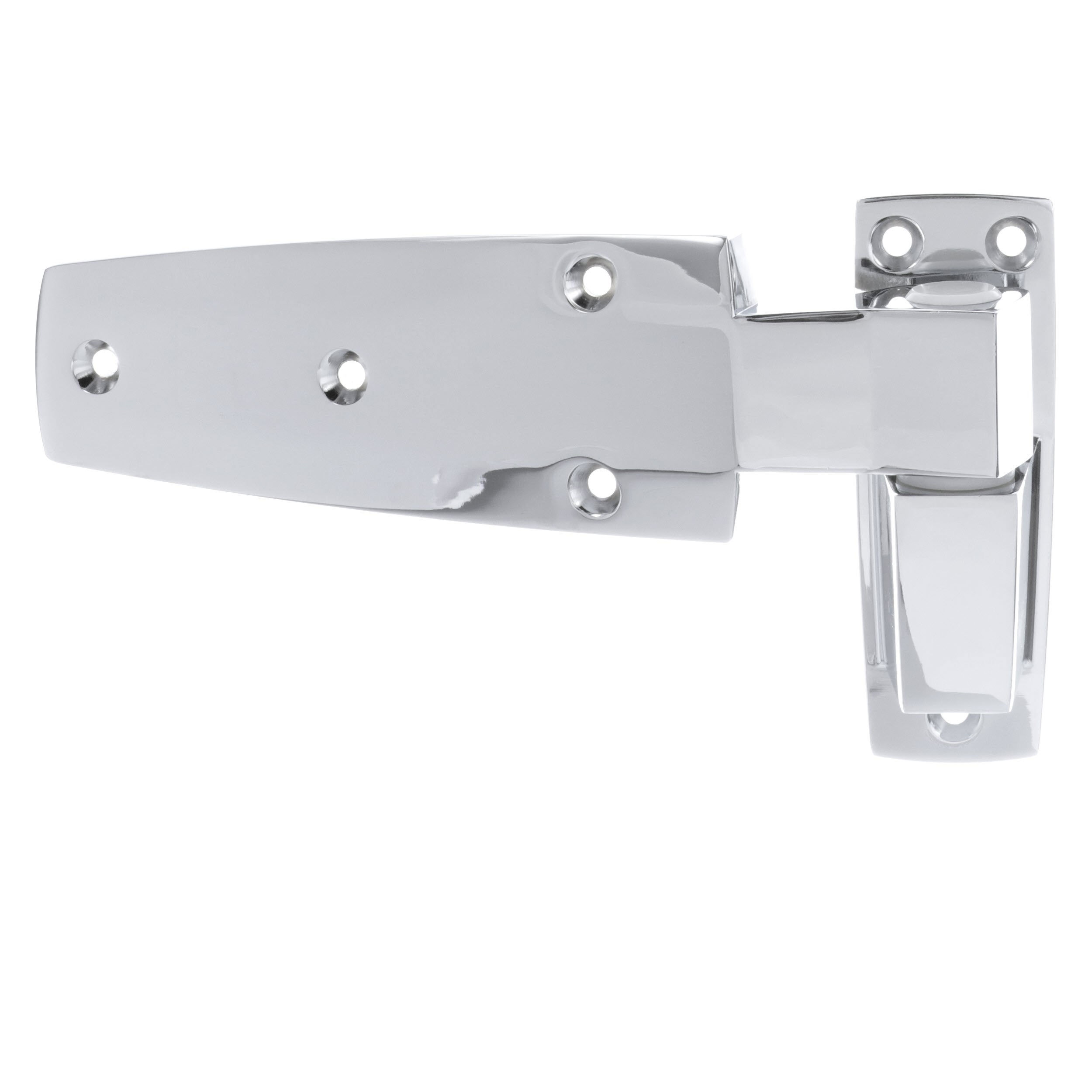CHG 601200 Walk-In Polished Chrome Cam-Rise Offset Lift-Off Hinge