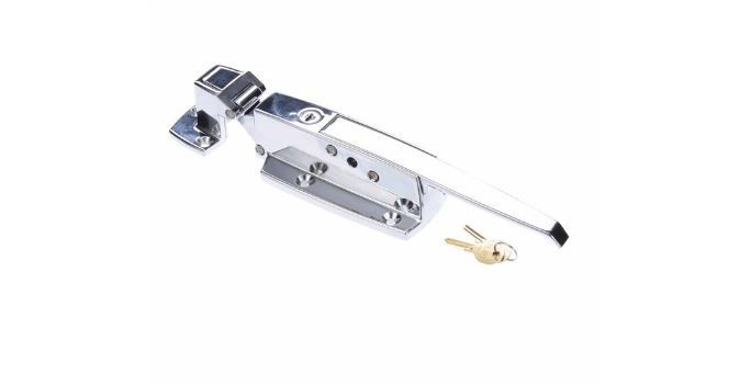 Thumbnail: CHG 19100C Walk-In Cooler Door Safety Latch with Cylinder Lock , Offseand Strike