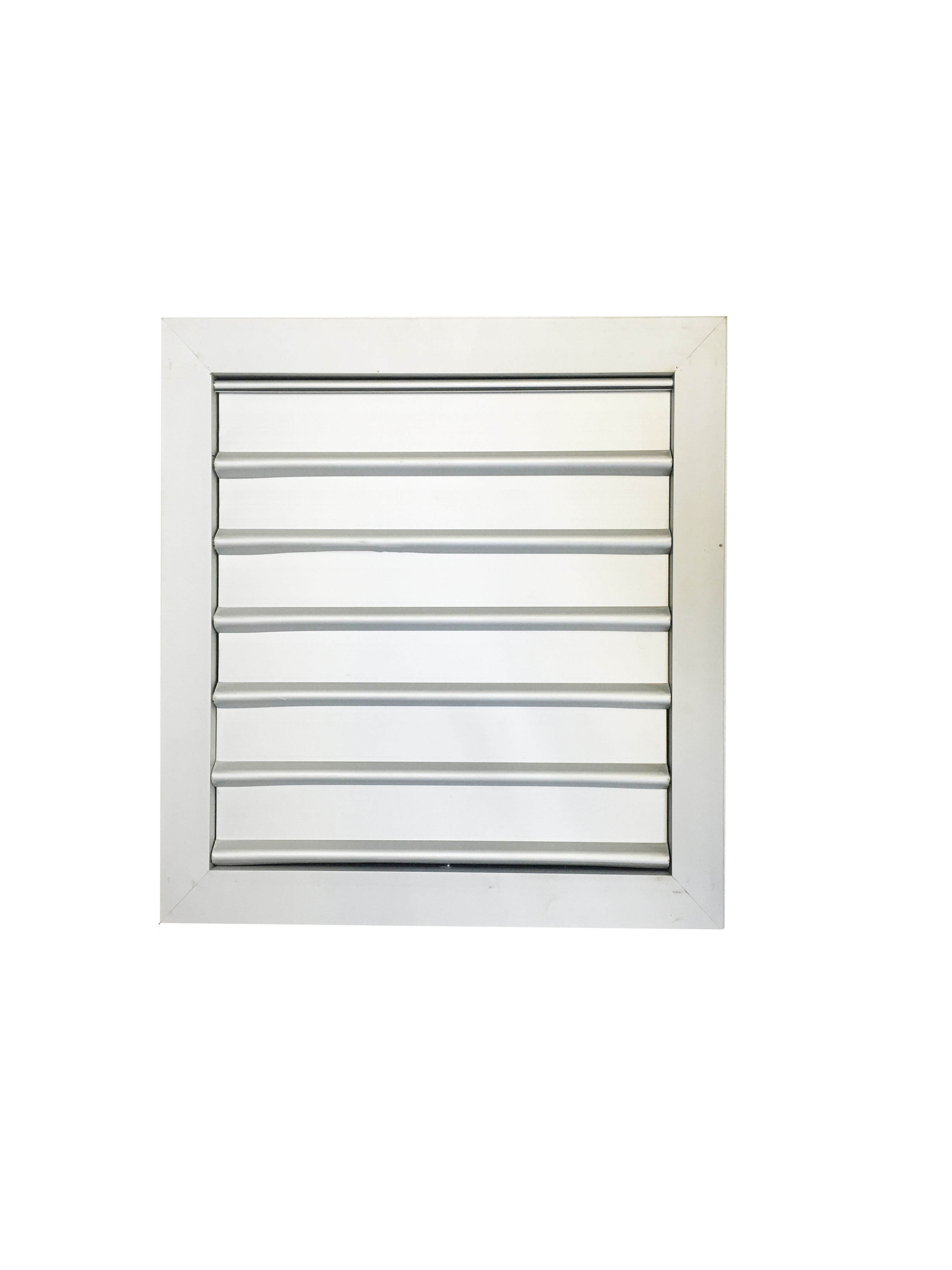 Self-Closing Exhaust Fan Grille: 8" to 24" Opening