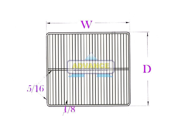Wire Shelf 23 x 25 2T-Bar
