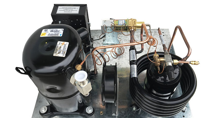 Water Cooled AWA2460ZXD 1-1/2 HP Low Temp, R404A, 220V