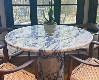 Calacatta Viola Marble Dininng Table