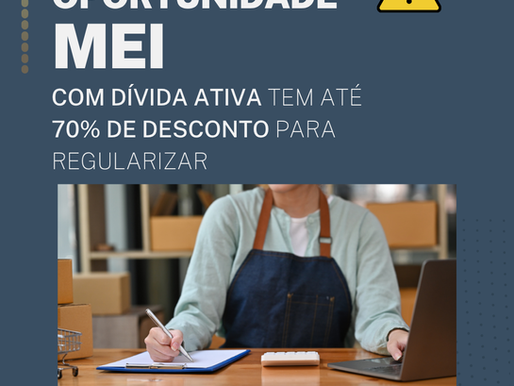 Governo oferece até 70% de desconto para MEI inadimplente quitar dívidas