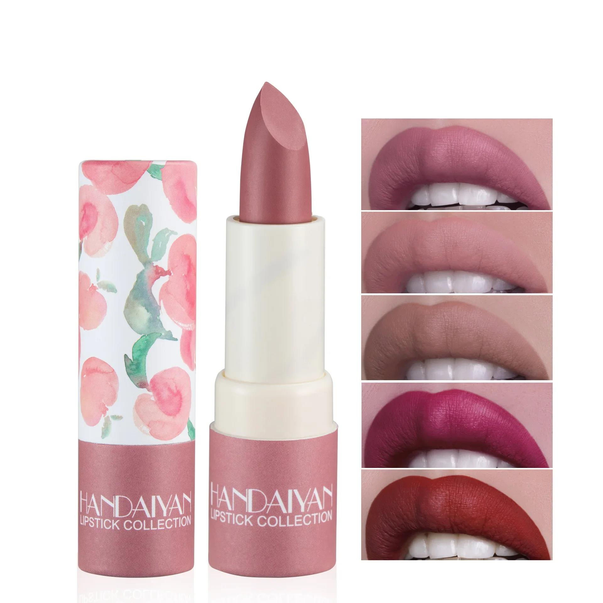 Handaiyan 8-Color Velvet Matte Lipstick Set – Waterproof, Moisturizing