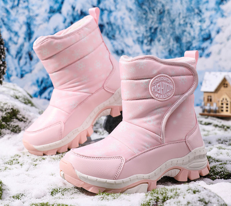 Thumbnail: Children's High Winter Snow Boots with Warm Lining and Anti Slip Sole