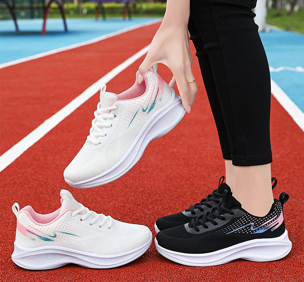 Thumbnail: Lightweight Cushioned Running Shoes for Women with Durable Sole