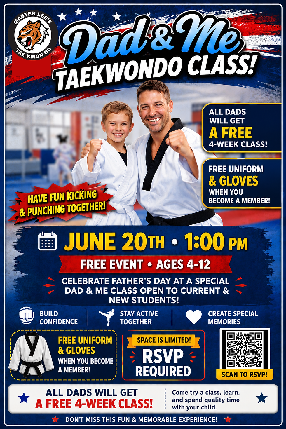 Dad & Me Taekwondo Class(Lincoln)