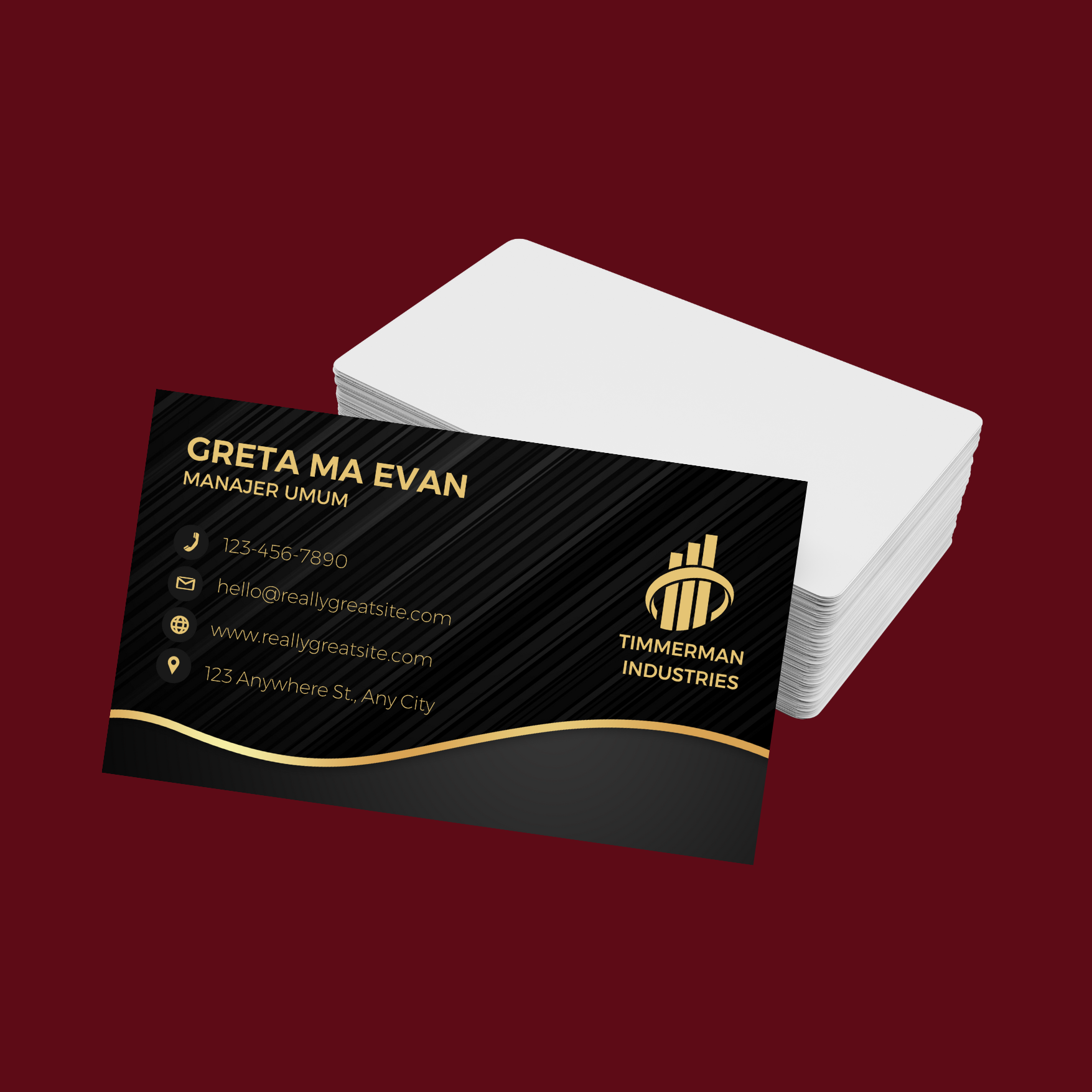 Desain Kartu Nama dan Stationery
