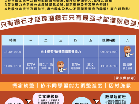國七先修班開始上課囉!!!