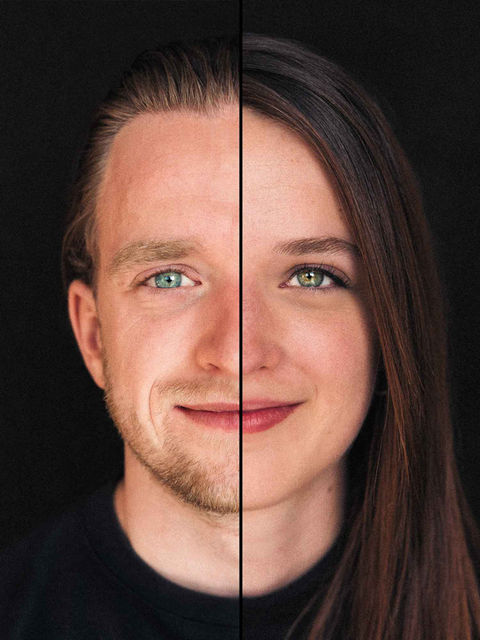 2 in 1 portret
