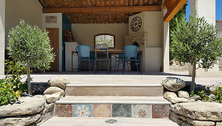 marches terrasse piscine