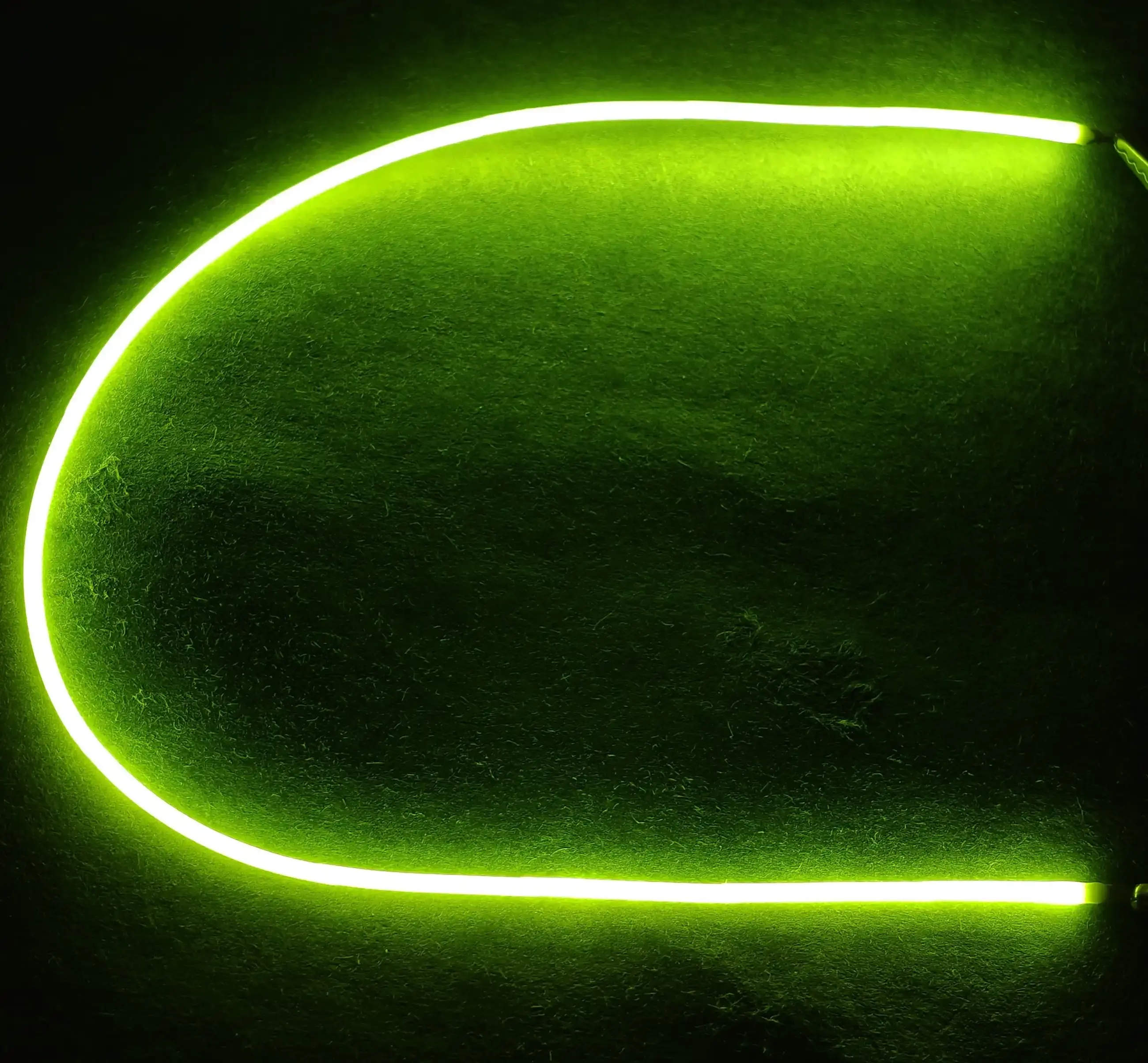 Autables Green Flexible LED Filament Light–1.8mm Dia 12V 300mm opp ends