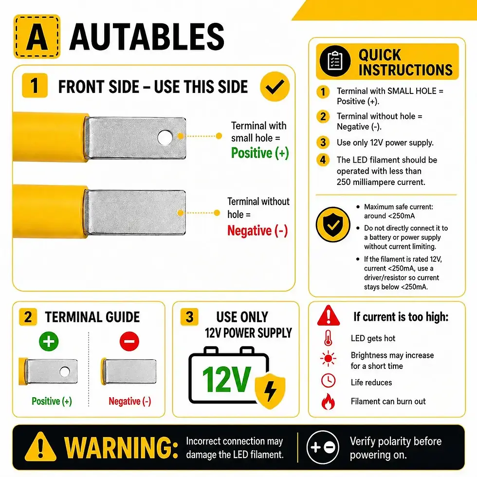 Thumbnail: Autables Blue Flexible LED Filament Light–1.8mm Dia 12V 300mm opp ends